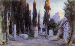 artist-polenov: Cemetery, 1897, Vasily PolenovMedium: