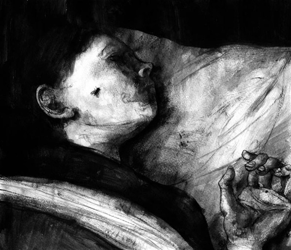 goryhorror:“Now it’s Dark” illustrated by: David Lupton