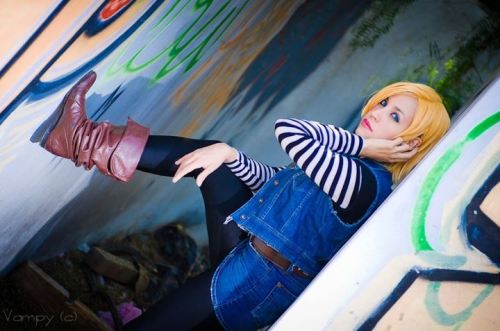 Sex ladies-of-cosplay:RinaMx as Android 18 (Dragon pictures