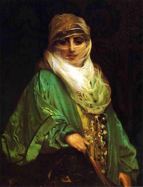 lesfressange:                                 Atelier de Lesfressange (Series XVII) 1. Femme de  Algérie    by Frederick Arthur Bridgman 2.  Young Turkish Woman Theodoros Ralli - 1879  3.  The Woman from Constantinople,