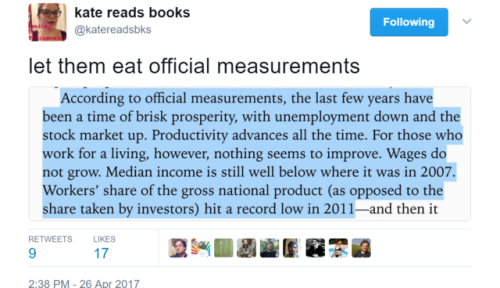 berniesrevolution:  Oh wow, that last one… (Thread Link) (Book Link)  Fucking THIS.This goddamned book needs to be bludgeoned over the heads of every damned Democrat in the country until they read it. 