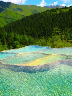 bluepueblo:  Rock Pools, Canadian Rockies
