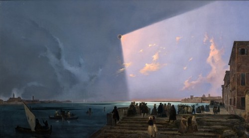 Sun Eclipse in Venice, by Ippolito Caffi.