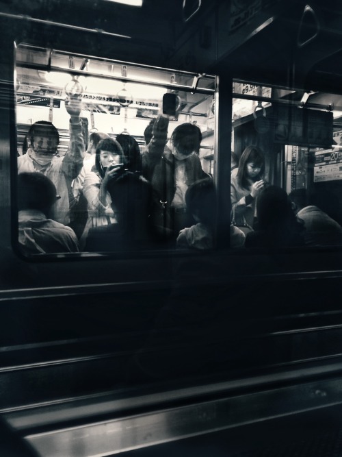 Tokyo subway rush hour