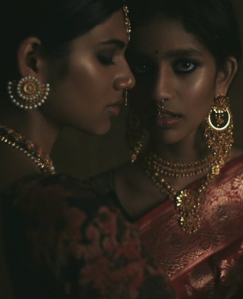 allyouryeahs:“the palace of gold”manvitha mallela, teesta dalvi, and namrata tripathi by