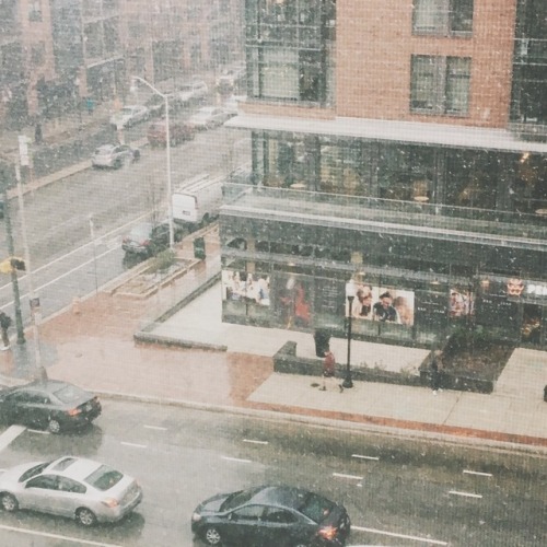 learninghowtopasta:100 Days of Productivity // Day Thirty-One Today it was snowing/raining in Balt