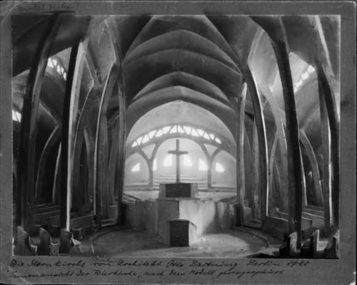 Otto Bartning, Sternkirche – Star Church, 1922. German expressionism, never executed. CAD Model: TU 