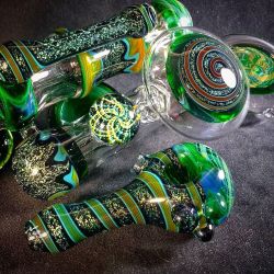 weedporndaily:  Doubler spoon set… by @dewglassdesigns