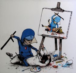 dennsokagi:  Fransız sokak sanatçısı
