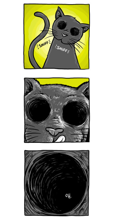 lookysquarescomics: “long time no see.”HAPPY FRIDAY THE 13TH! go adopt a black cat today! “heeeeey t