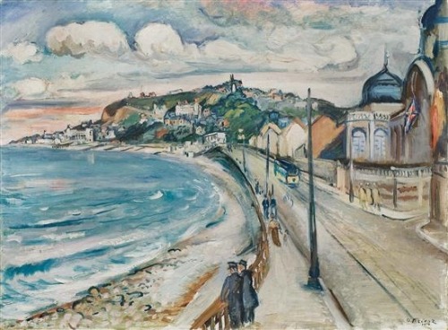 Seaside, walk in Sainte Adresse,  -   Achille Emile-Othon Friesz , 1914French 1879-1949oil on canvas