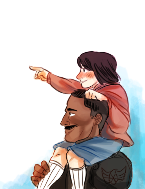 pancakiest:babby mako and papa stacker doodle OH NO i love u movie