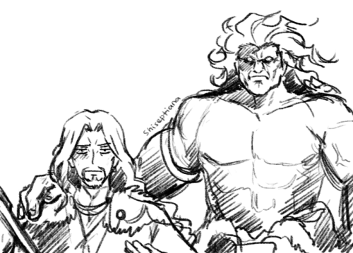 ayamine597: shiseptiana:Vlad’s life with other berserkers Lmao herc is just giving vlad moral suppor