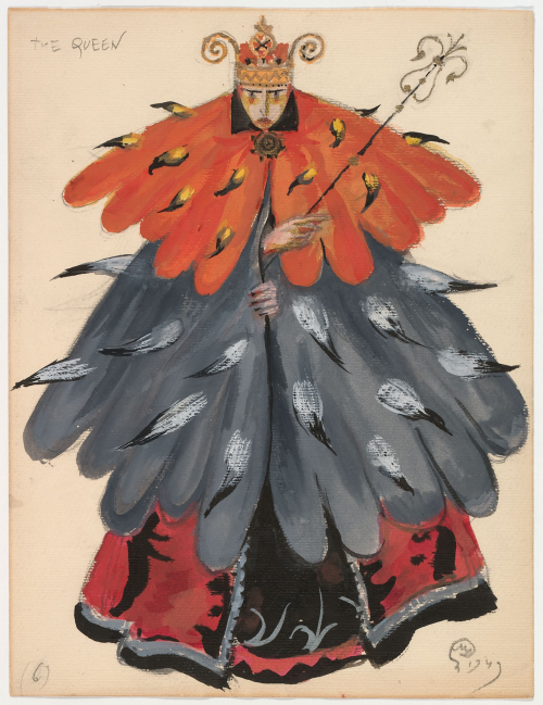 Dobujinsky, Mstislav Valerianovich, 1875-1957. Costume designs for Sleeping Beauty: The Queen, and P