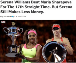 khaleesibeyonce:teeoht:  thechanelmuse:  thechanelmuse:Serena Williams crushed Maria Sharapova in the semi-finals of Wimbledon on Thursday. The 6-2, 6-4 thrashing was Williams the seventeenth straight victory over Sharapova.It has been 11 years since