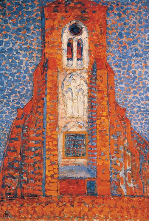 Sun, Church in Zeeland; Zoutelande Church Facade, Piet Mondrian, 1909, TatePurchased with assistance