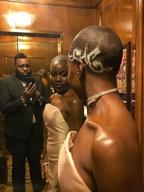 thewalkingdead-hq:  Lupita Nyong'o, Winston Duke and Danai Gurira are beautiful on