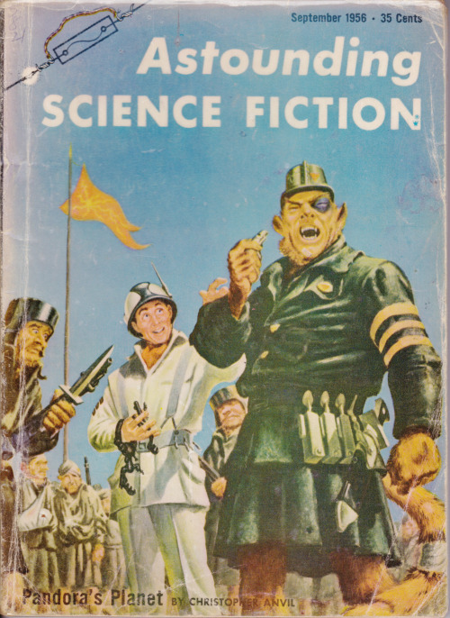 Astounding Science Fiction, September 1956.  Cover: Kelly Freas.