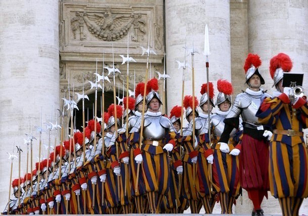 Schweizer Garde. Vatikan Swiss Gard, Vaticano