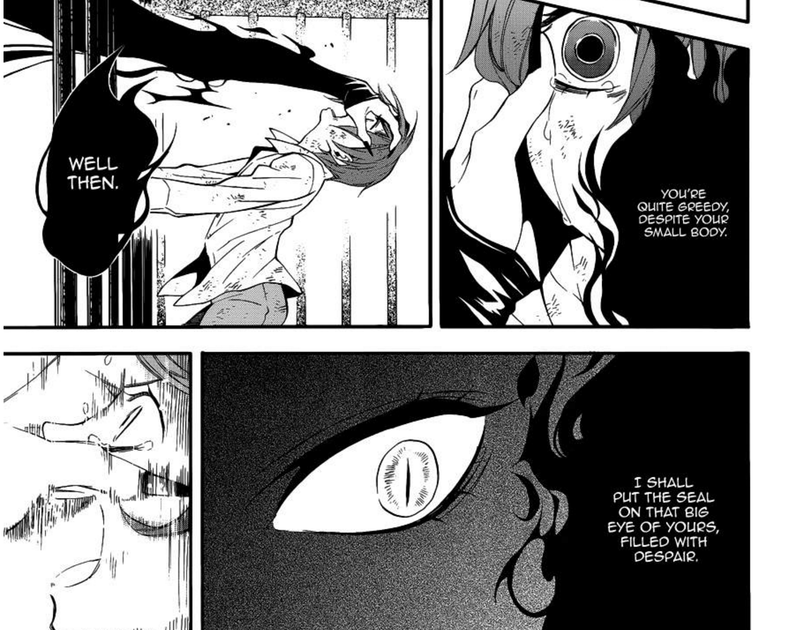 The Darkest Crow — About Ciel's eye with the contract seal, Could he...