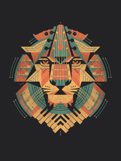 augmariej:  A musical lion print by DKNG. 