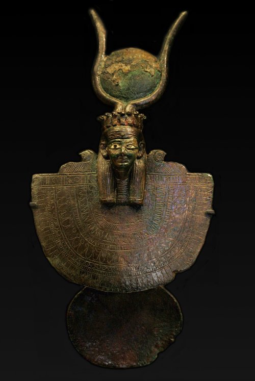 Aegis with incrusted eyes, Ancient Egyptian late period