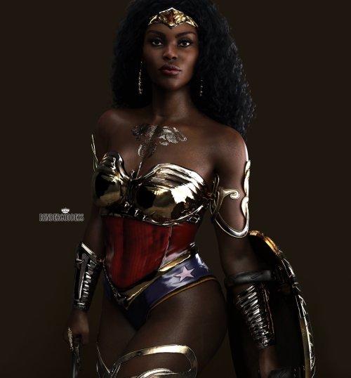 ckisses0207: superheroesincolor: Nubia  by  RenderGoddess  Artist  instagram&n