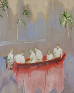 Peter Doig (Scottish, 1959), Figures In Red Boat, 2005-2007; Oil On Canvas, 250 X