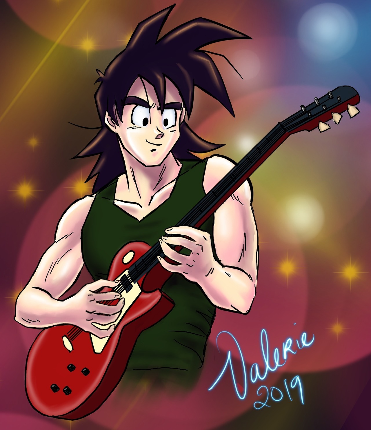 raye-chan:
“In his later years in high school, Goten took up guitar as a hobby and eventually became a professional guitar player. He relished in the spotlight, did some gigs with various rock bands in his late teen - early 20s.
Follow me on twitter...