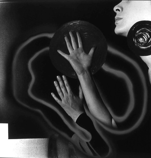 Ellen Carey (Selections from) Early Work: Painted Black &amp; White Self-Portrait Seri