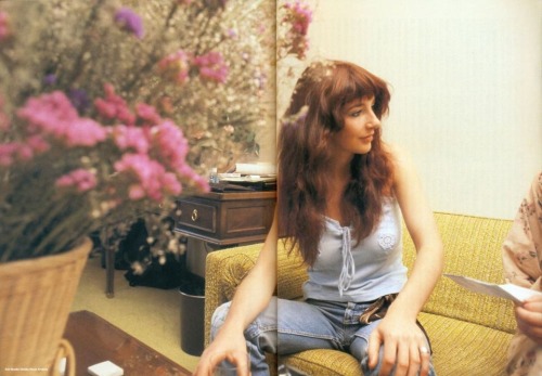 yirryyanya:Kate Bush - in a Japanese Magazine. Rare (ish) picture of her. I hadn’t seen it before. ‪