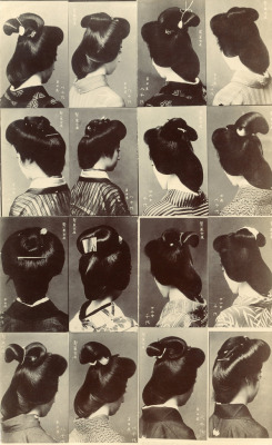  Osaka Geiko Hairstyles, 1910s (by Blue Ruin1) 