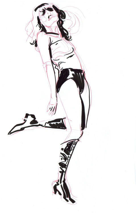 mindyleedoodles:  Blade Runner Drink and Draw.