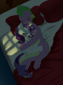 Pia-Chan:  Crawling In Bed With Her Dragon By Pia-Sama Ya Know… This Pic Has 2