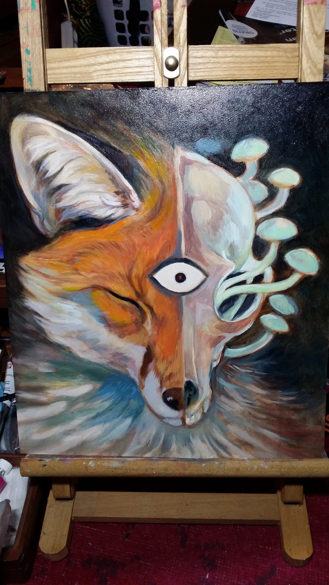 artofmaquenda:Working on a new layer of oils :3