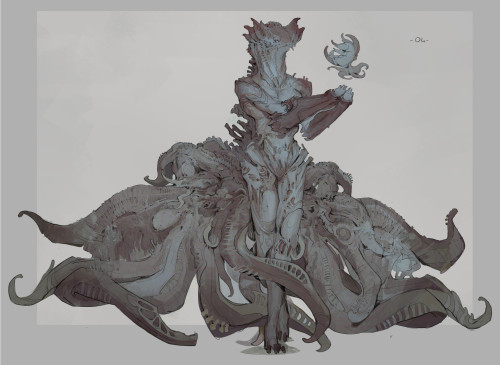 thecollectibles:Arstation Challenge: Grand Space Opera - Character Design byRaphaëlle Manière