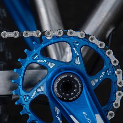 hopetech:Hope chainrings, available in a range of sizes, with or without a spider and in six differe