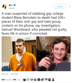 yeinesomemdarre:  whyyoustabbedme: a monster  Blaze was Jewish in case that wasn’t glaringly obvious to some people, and it must be because it isn’t really mentioned here at all.  This was a homophobic and antisemitic hate crime, and calling it anything