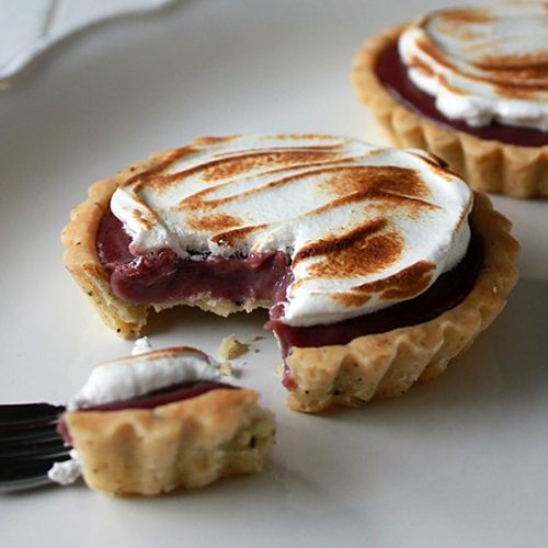 -=- RASPBERRY MERINGUE TARTLETS