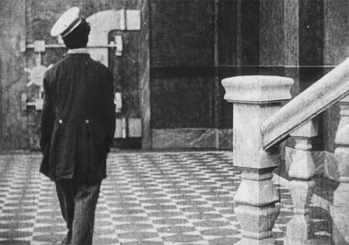charlespencerchaplin:Charlie Chaplin in The Bank (1915)