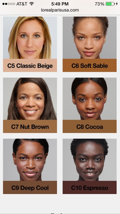 vigilantelawyers:  bisexualronnieraymond it’s loreal true match (W6) But here are the foundations for poc there aren’t too many but they are pretty good and more diverse than most. You can find them in places like walmart and stuff like that.