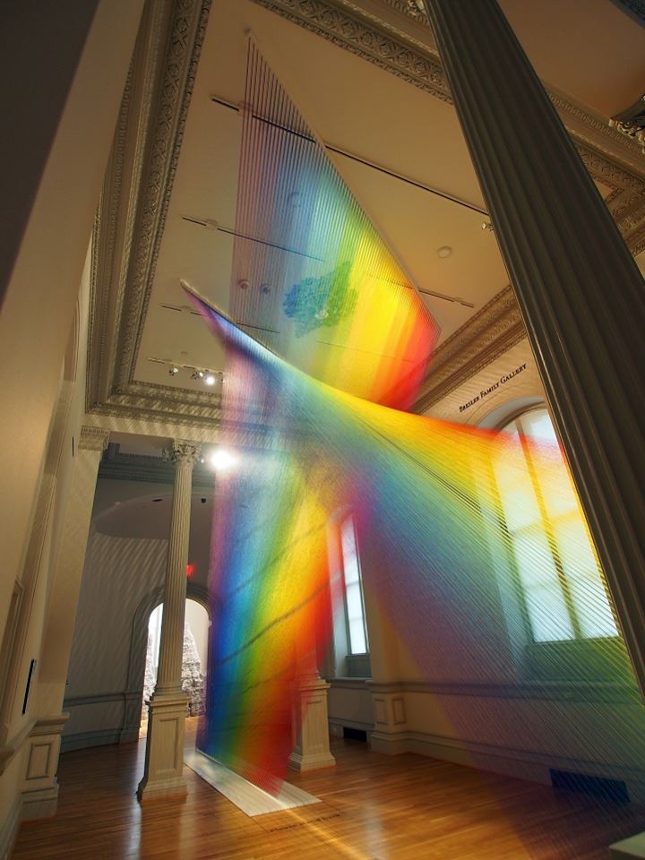 futurnow:  Artist Gabriel Dawe created a beautiful Rainbow Installation at the Smithsonian
