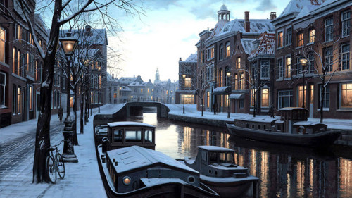 Bruges en hiver by oriana.italy on Flickr.