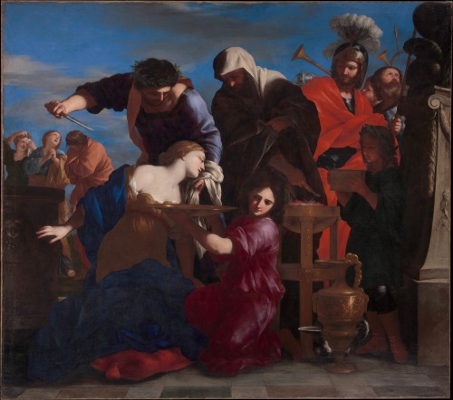 alaspoorwallace:Giovanni Francesco Romanelli (Italian, ca. 1610-1662), The Sacrifice of Polyxena, after 1635. Oil on canvas, 197.5 x 223.5 cm; Metropolitan Museum of Art, New York