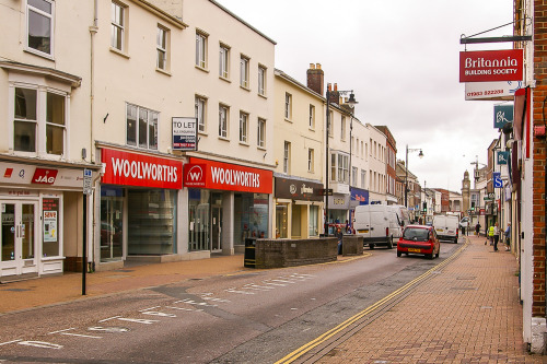 Woolworths, High Street, Newport - a few months after closure