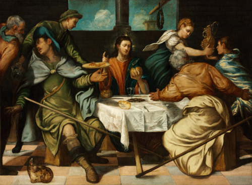 The Supper at Emmaus, Tintoretto, 1542-43