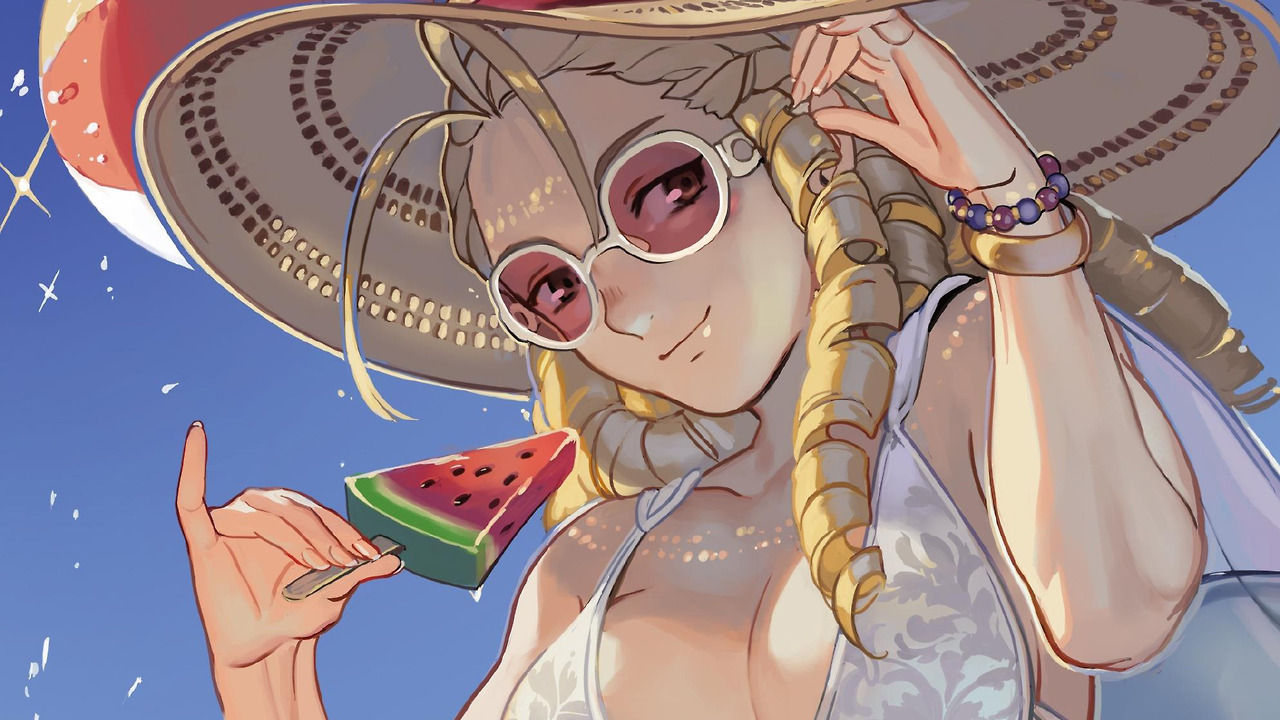 dicktripwire:  Wallpapers from Street Fighter &amp; Friends: Swimsuit Special