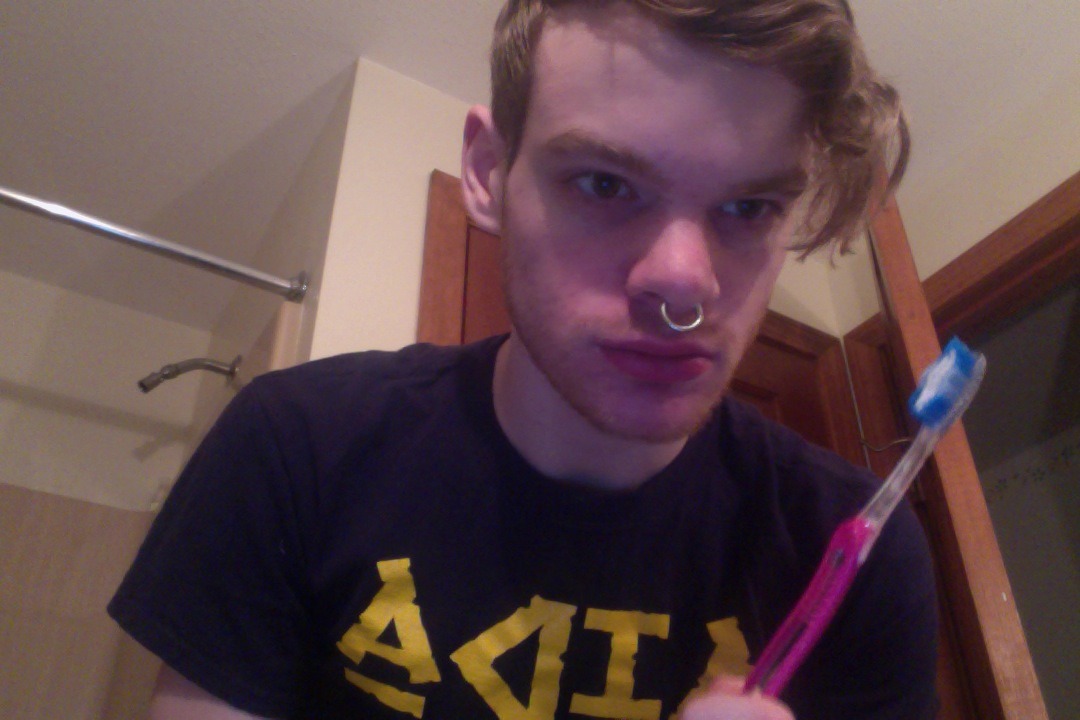 everets:  i got this toothbrush at a convenient store cause i had to brush my teeth