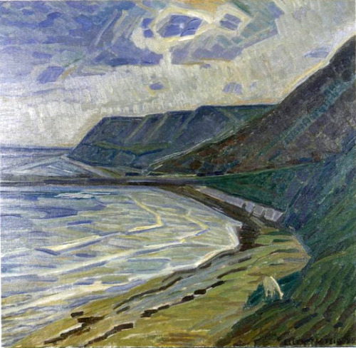 igormag: Ellen Trotzig  (1878-1949), Kåseberga strand / Kåseberga beach, 1929.oil on canvas