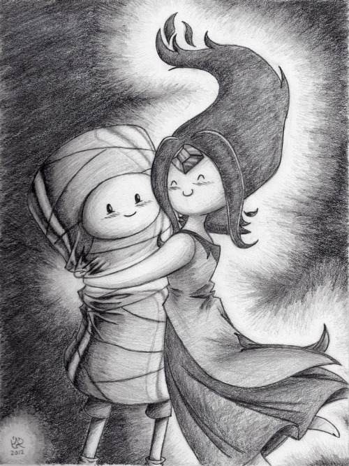 blackwolf312:  Finn the Human and Flame Princess ❤️ 